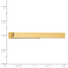 Gold Grooved Tie Bar