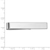 14k White Gold Men's Polished Tie Bar