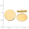 Circular Polished Cuff Links