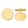 Circular Polished Cuff Links