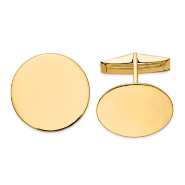 Circular Polished Cuff Links