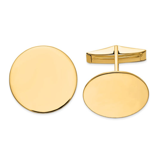 Circular Polished Cuff Links