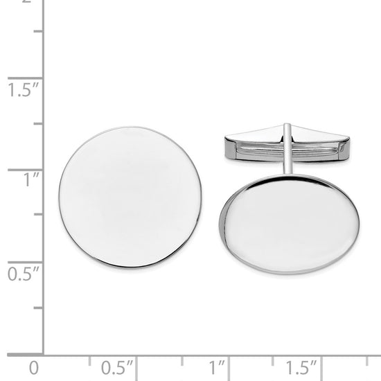 Circular Polished Cuff Links