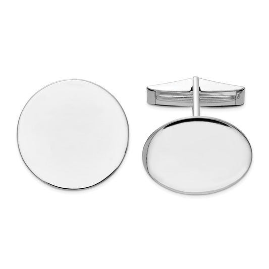 Circular Polished Cuff Links