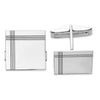 Men's Square w/Line Design Cuff Links