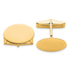 14K Mens Oval Cuff Links