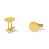 14K Men's Circular Polished Cuff Links