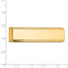 Gold Grooved Engravable Tie Bar