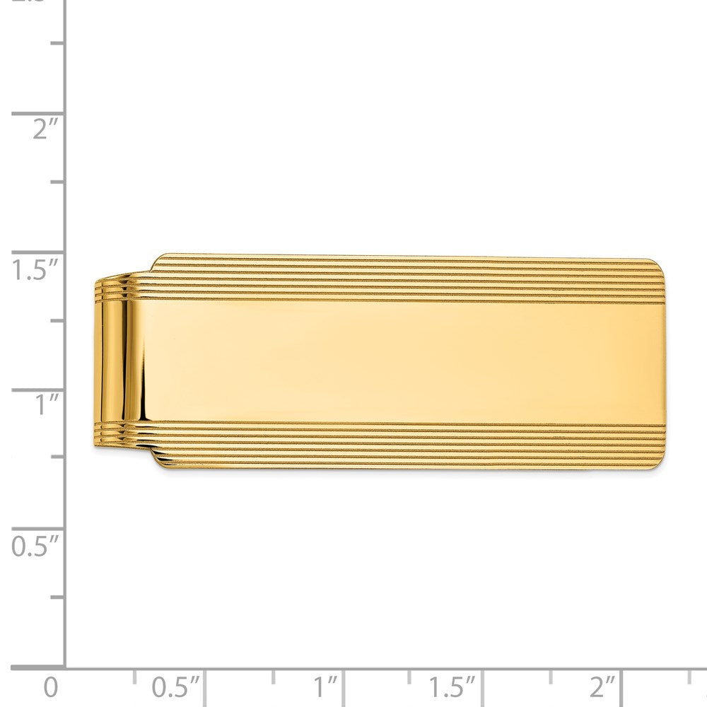 Grooved Polished Money Clips