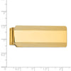 14k Men's Grooved Polished Money Clip