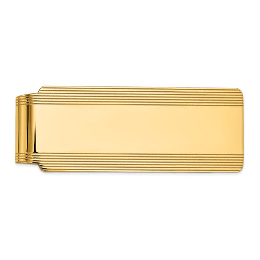 Grooved Polished Money Clips
