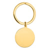 14k Round High Polished Disc Key Ring