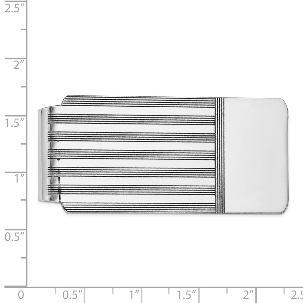 14k White Gold Men's Money Clip