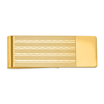 14k Mens Textured Money Clip