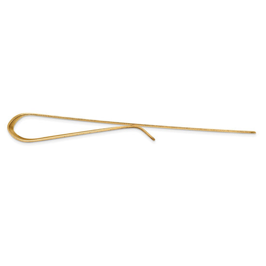 Gold Grooved Money Clip