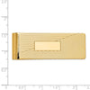 14k Men's Grooved Polished Money Clip