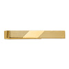 Gold Grooved Tie Bar