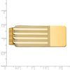 14k Mens Grooved Polished Money Clip