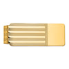 14k Mens Grooved Polished Money Clip