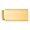14k Mens High Polish Textured Design Money Clip