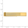 14k Men's Grooved Engravable Tie Bar