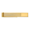 14k Men's Grooved Engravable Tie Bar