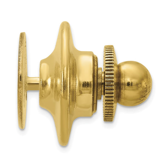14k Mens Oval with Line Design Tie Tac