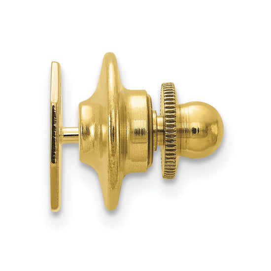14k Men's with Line Design Octagon Tie Tac
