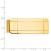 14k Mens Grooved Money Clip