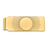 14k Mens Geometric Design Money Clip