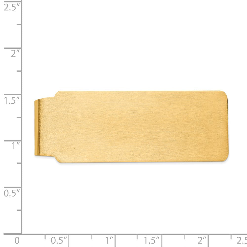 14k Mens Satin Finish Money Clip