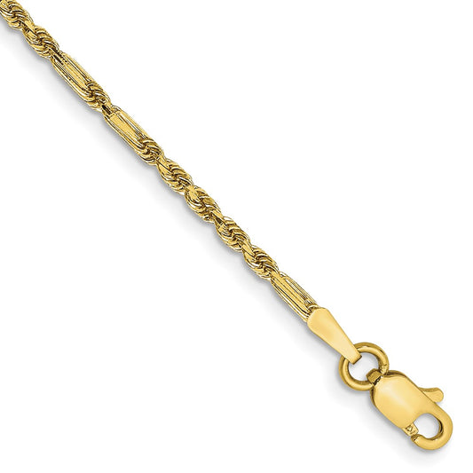 Gold (14K) Diamond-Cut Milano Rope Chain