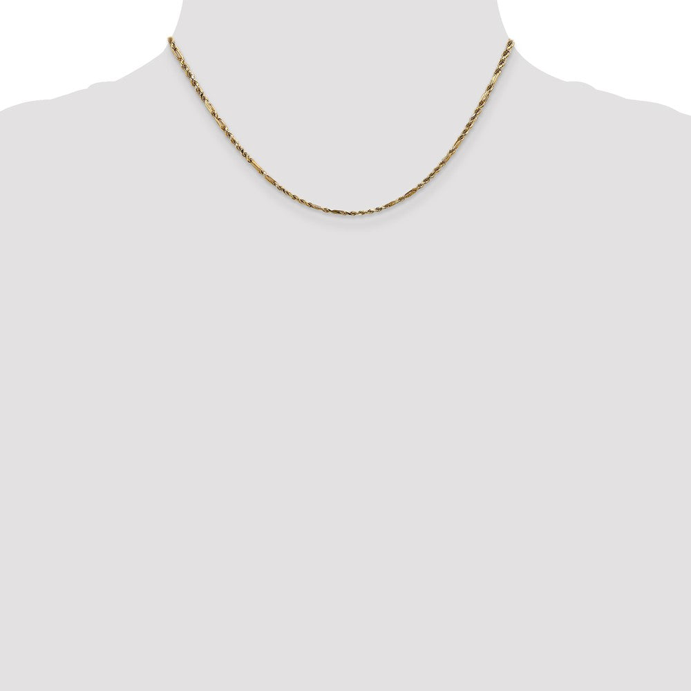 Gold (14K) Diamond-Cut Milano Rope Chain