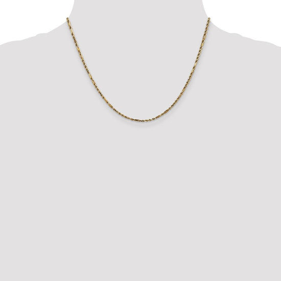 Gold (14K) Diamond-Cut Milano Rope Chain