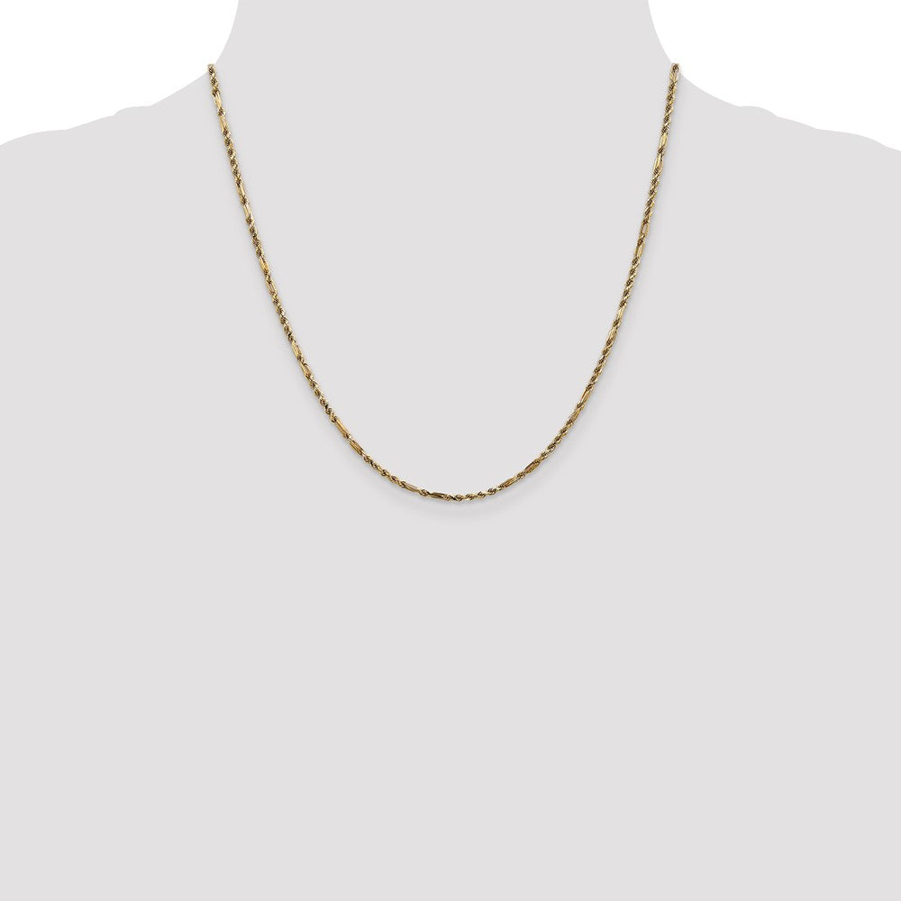 Gold (14K) Diamond-Cut Milano Rope Chain
