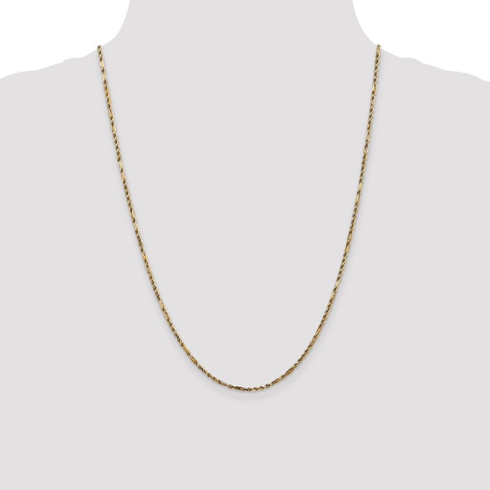 Gold (14K) Diamond-Cut Milano Rope Chain