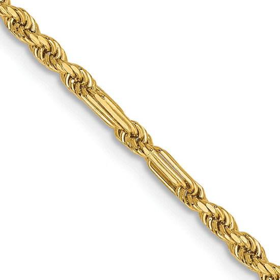 Gold (14K) Diamond-Cut Milano Rope Chain