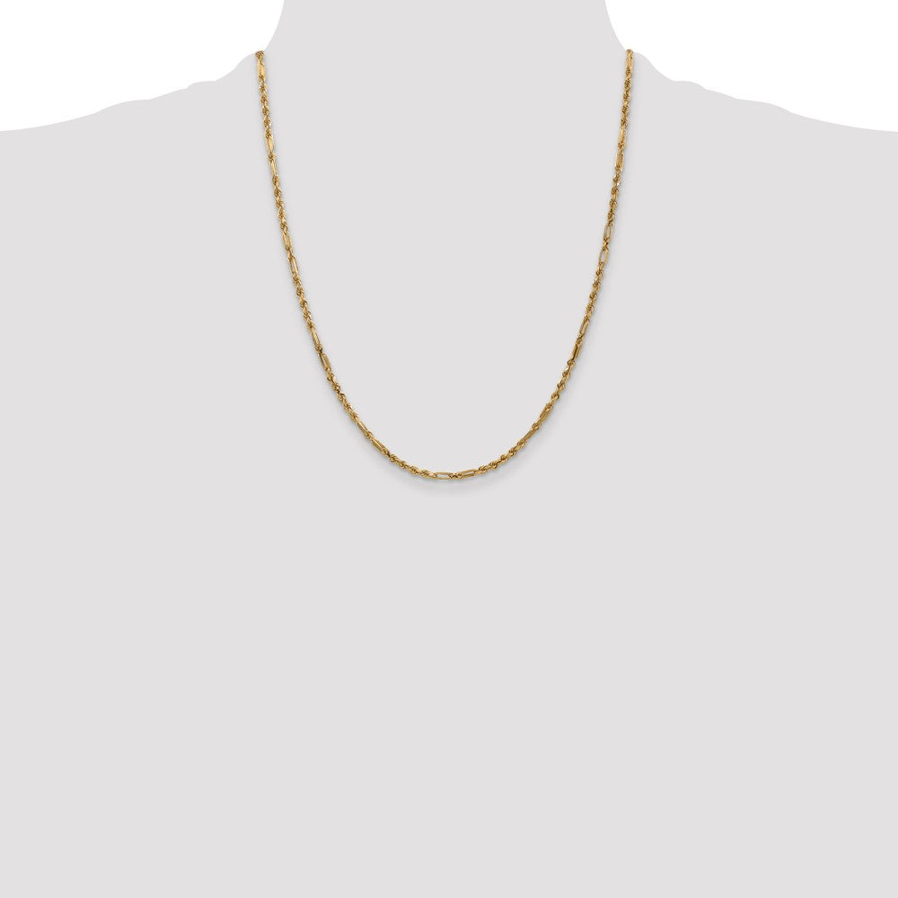 Gold (14K) Diamond-Cut Milano Rope Chain
