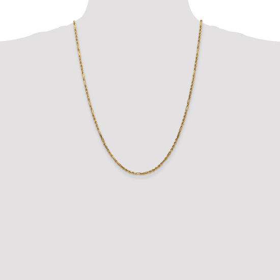 Gold (14K) Diamond-Cut Milano Rope Chain