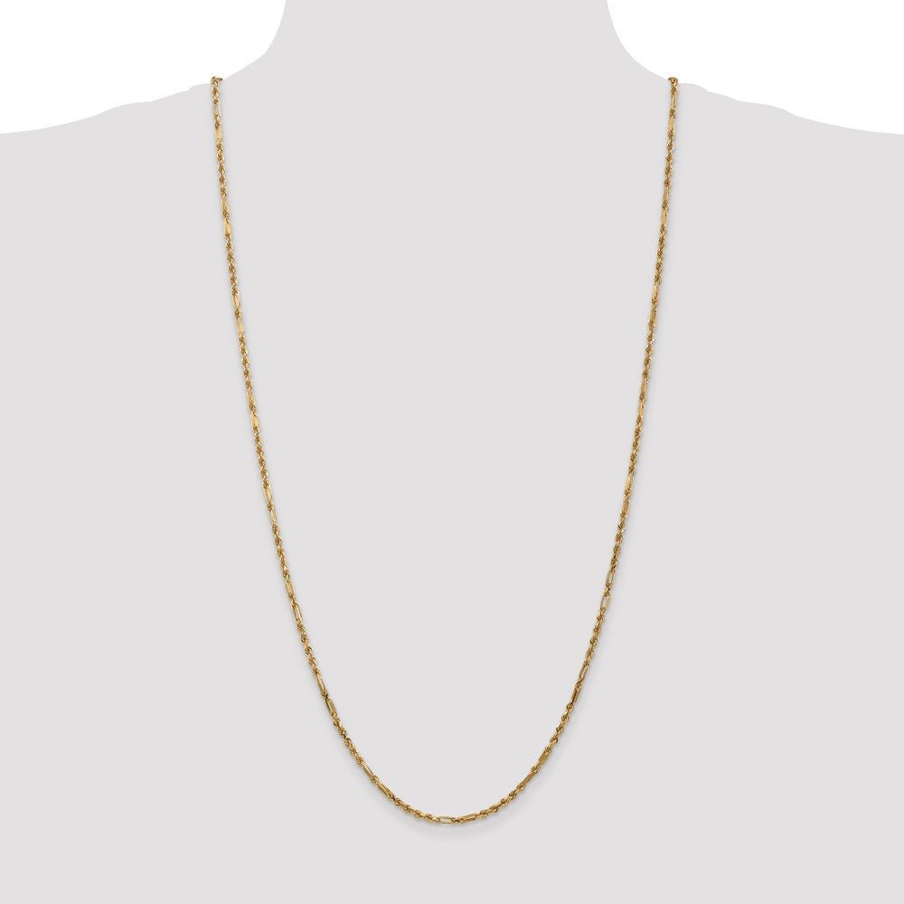 Gold (14K) Diamond-Cut Milano Rope Chain