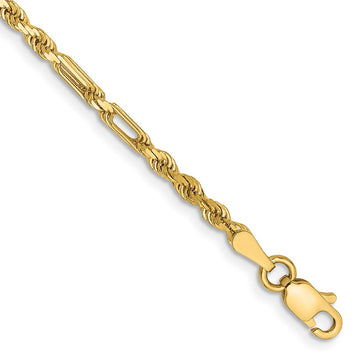 Gold (14K) Diamond-Cut Milano Rope Chain
