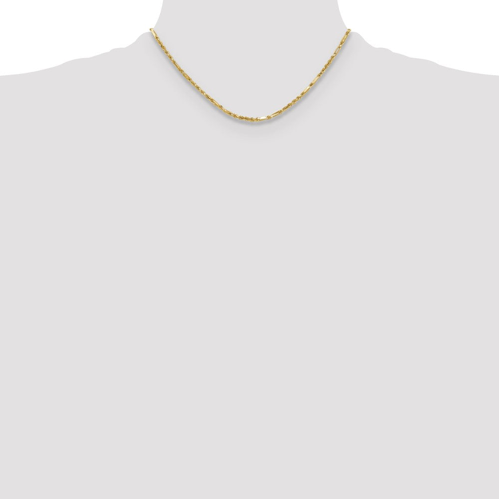 Gold (14K) Diamond-Cut Milano Rope Chain