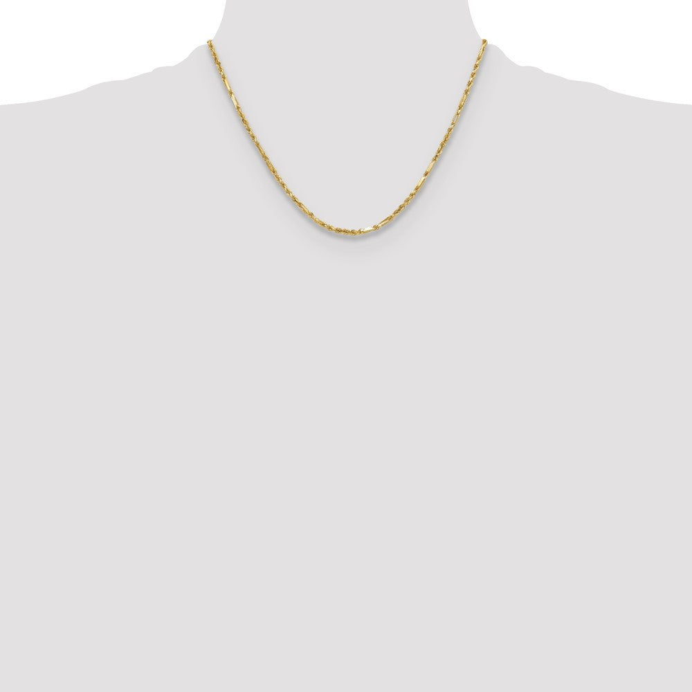 Gold (14K) Diamond-Cut Milano Rope Chain