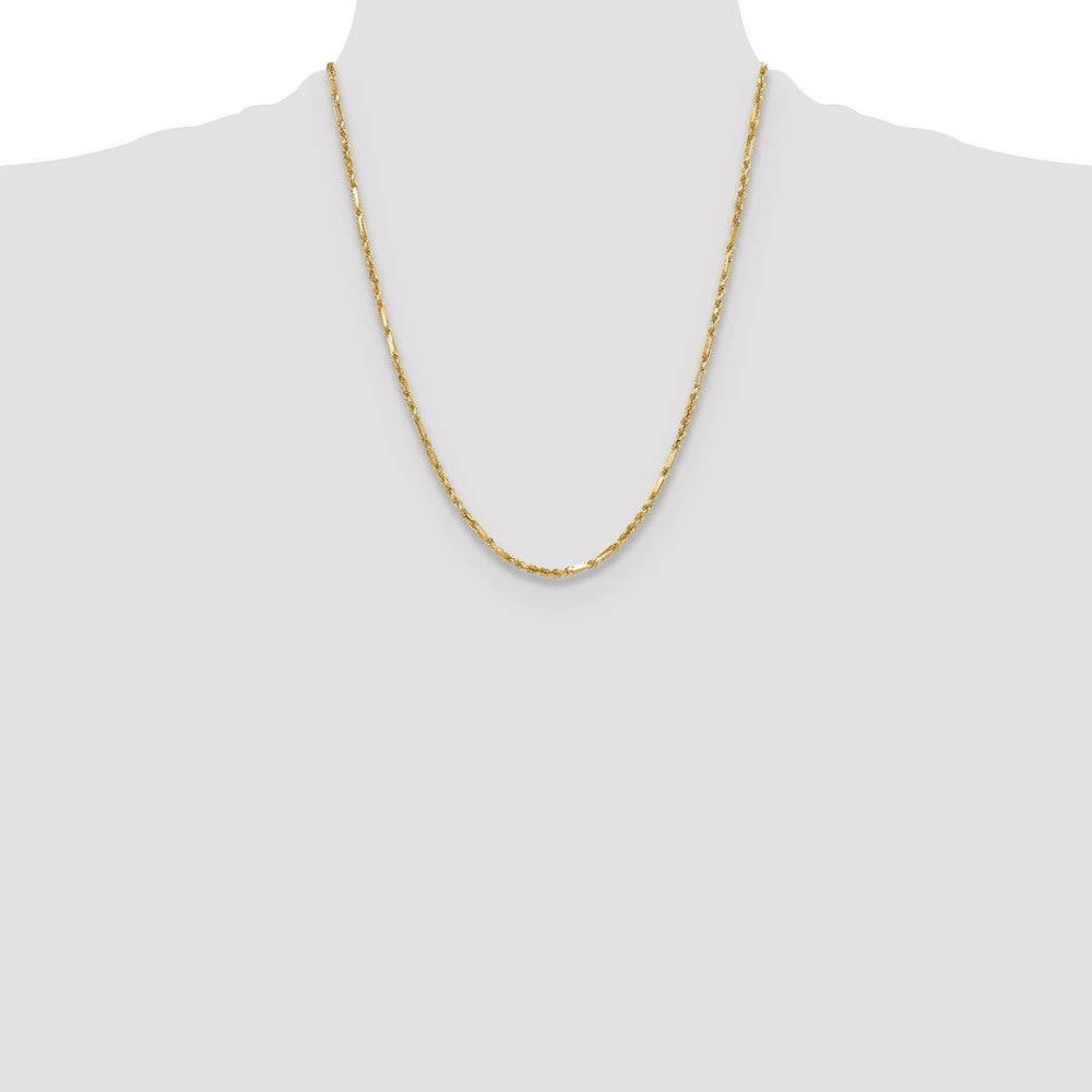 Gold (14K) Diamond-Cut Milano Rope Chain