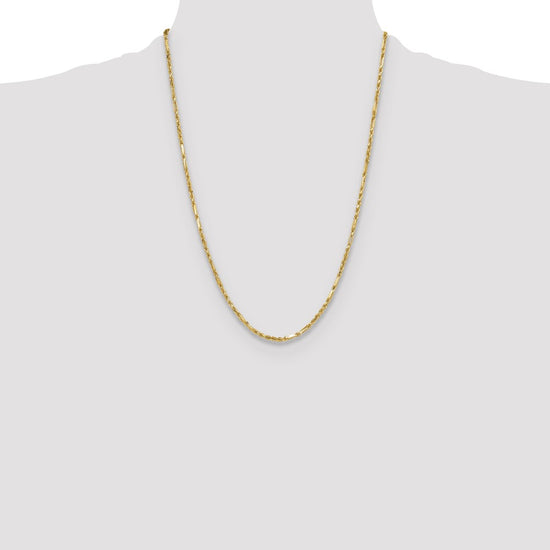 Gold (14K) Diamond-Cut Milano Rope Chain