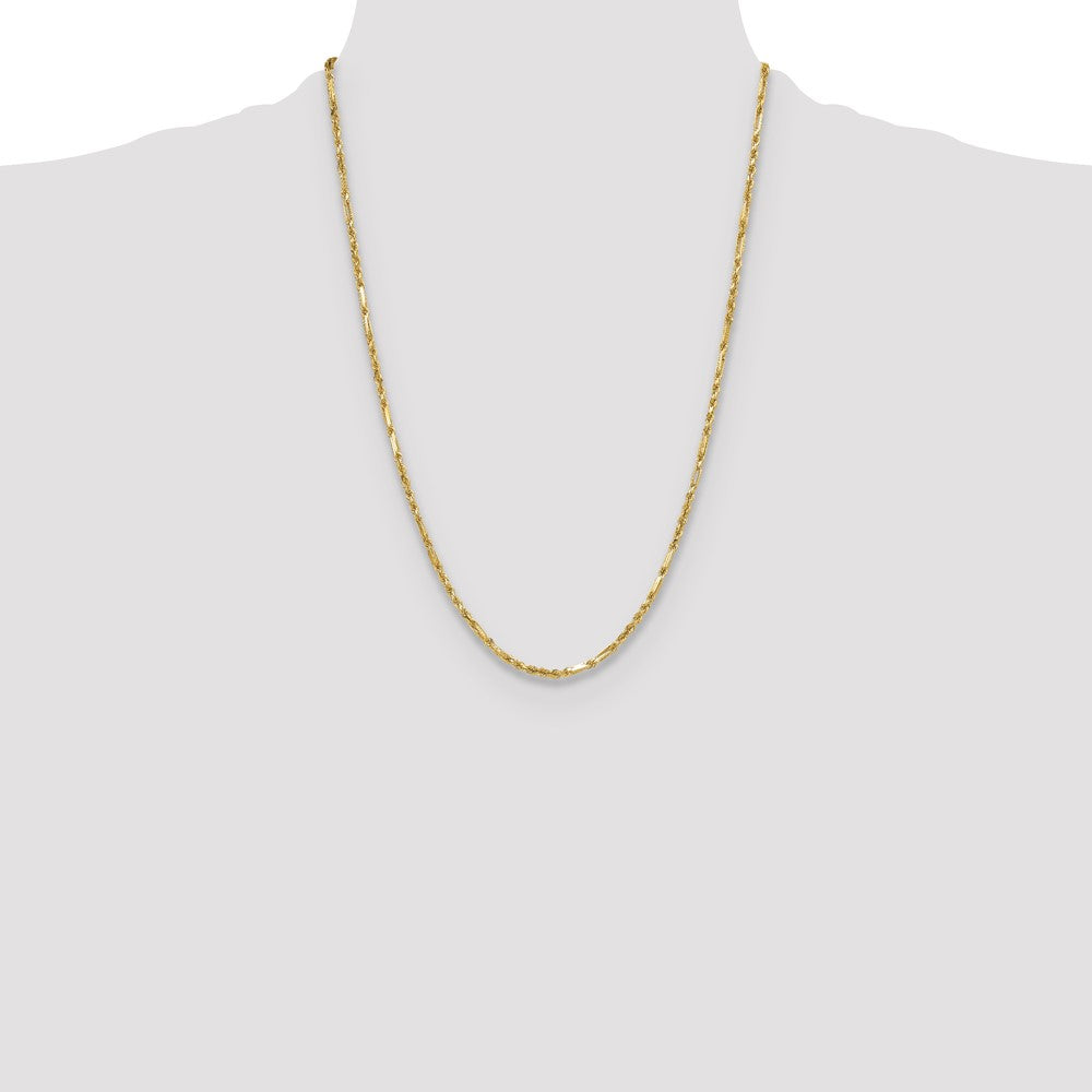 Gold (14K) Diamond-Cut Milano Rope Chain