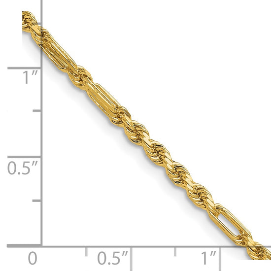 Gold (14K) Diamond-Cut Milano Rope Chain