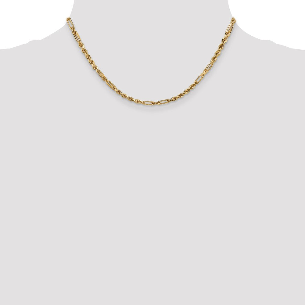 Gold (14K) Diamond-Cut Milano Rope Chain