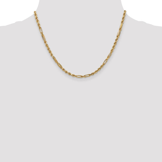 Gold (14K) Diamond-Cut Milano Rope Chain