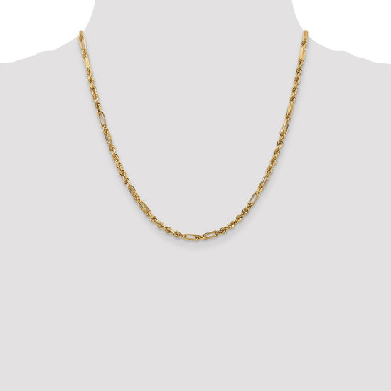 Gold (14K) Diamond-Cut Milano Rope Chain